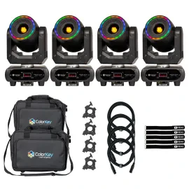 Прибор с полным движением ColorKey CKU-5072 Halo Spot 100 с аксессуарами (4 штуки)