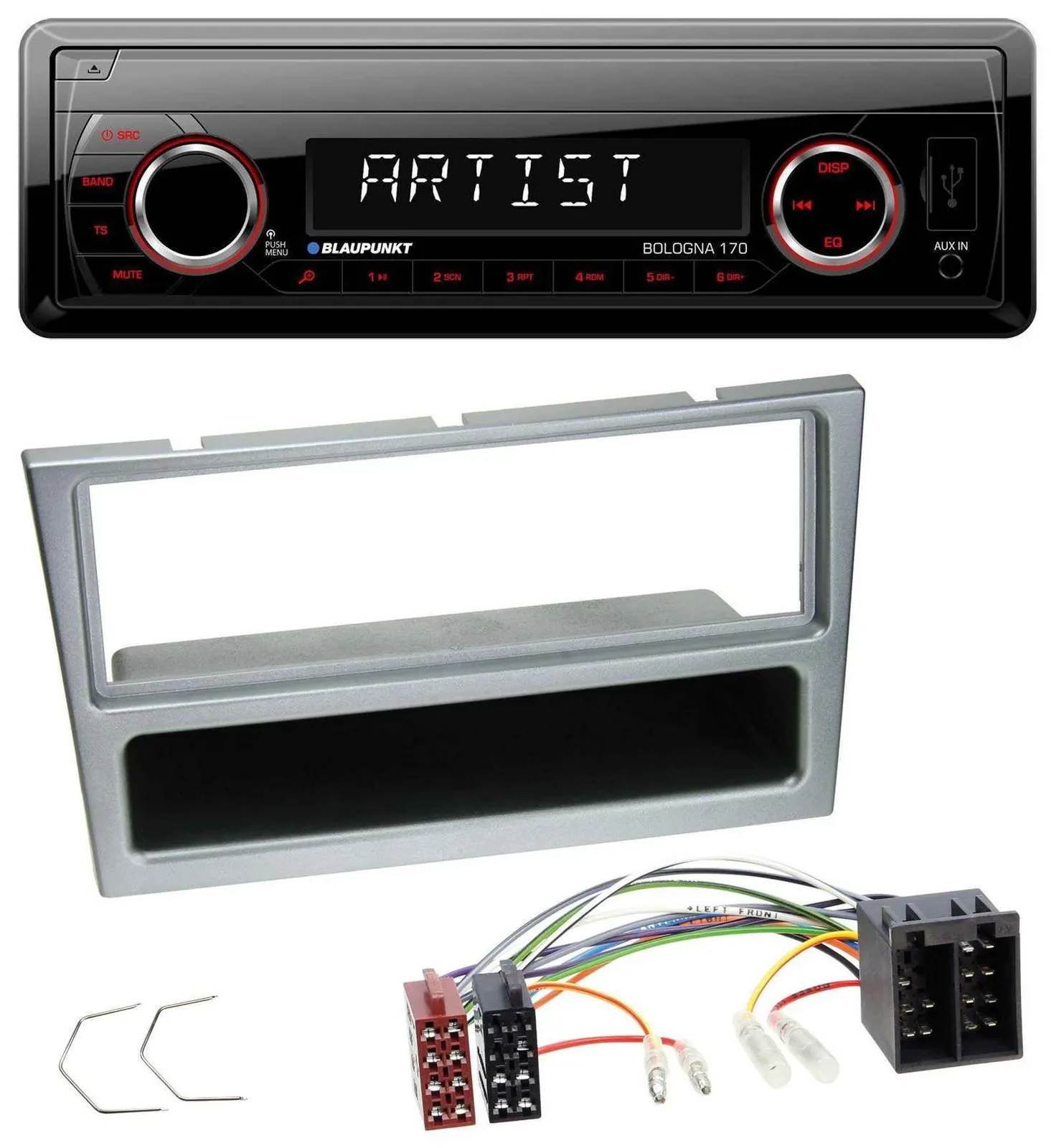 Blaupunkt SD USB 1DIN MP3 AUX Autoradio für Opel Combo C Corsa C Meriva Tigra 20