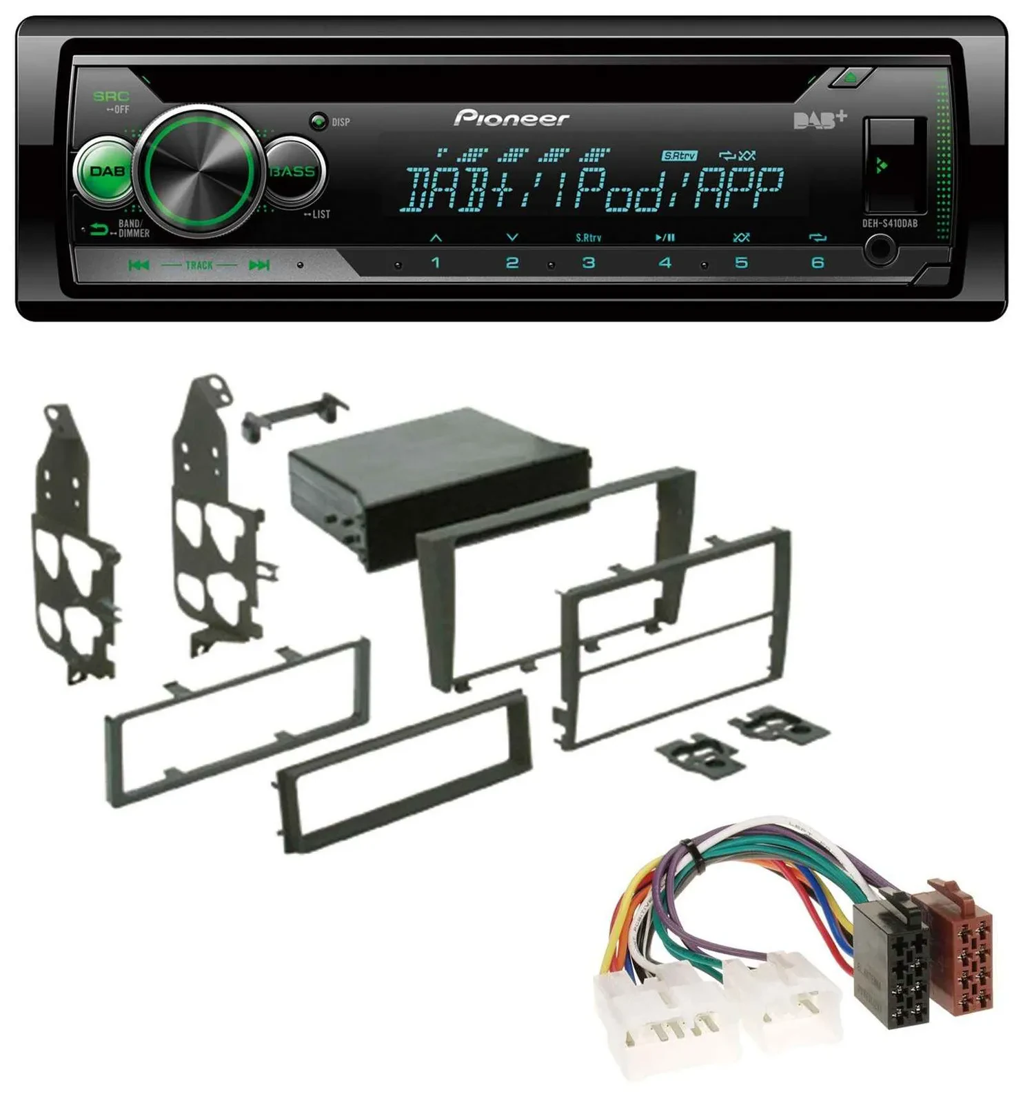 Pioneer USB MP3 DAB AUX CD Autoradio für Lexus IS 300 (XE1, 2001-2005)