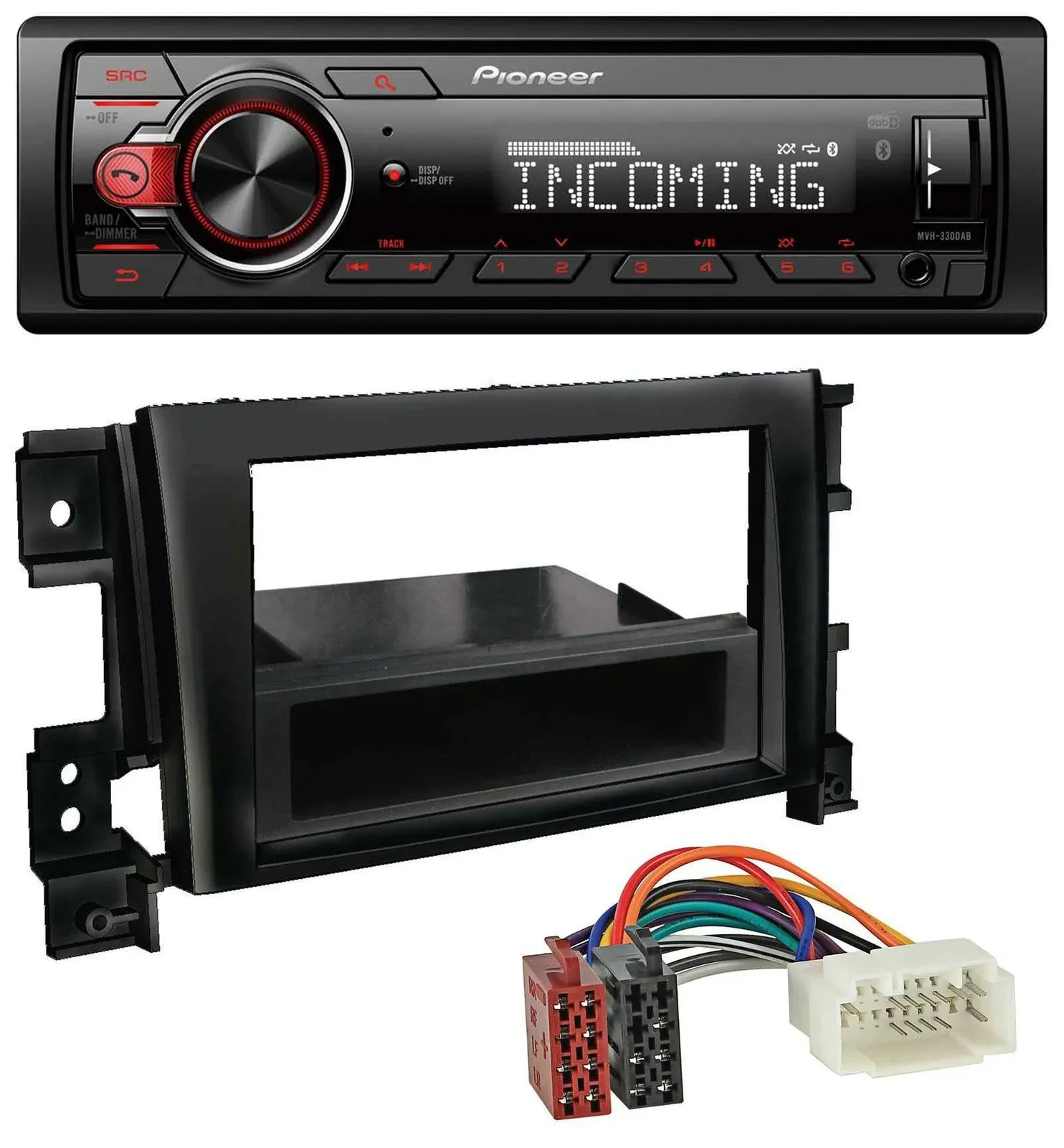 Pioneer Bluetooth USB DAB MP3 Autoradio für Suzuki Gran Vitara (ab 2005)