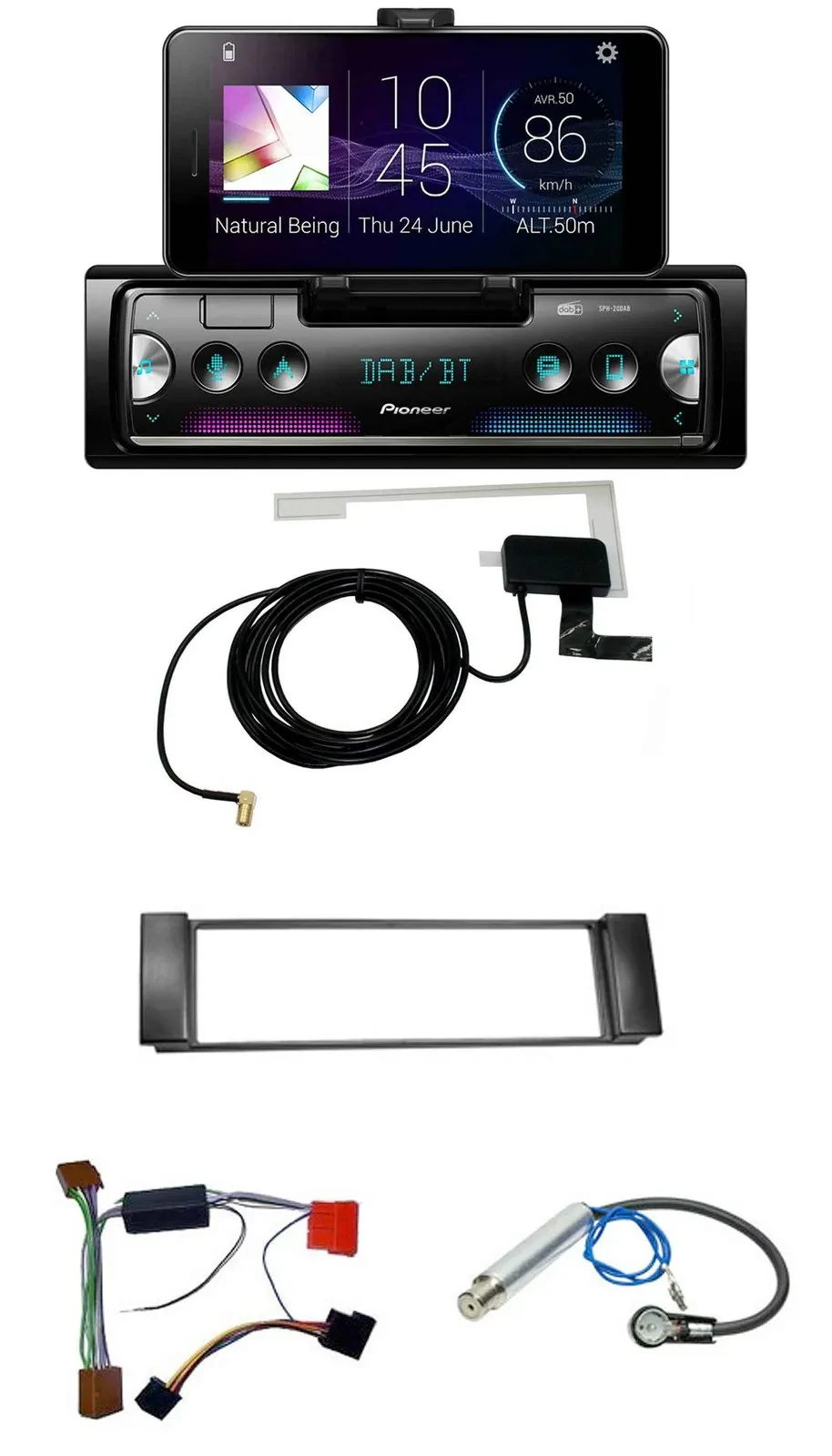 Автомагнитола Pioneer DAB Bluetooth MP3 USB для Audi A3 8L (2000–2003), A6 C5 (2000–2004)