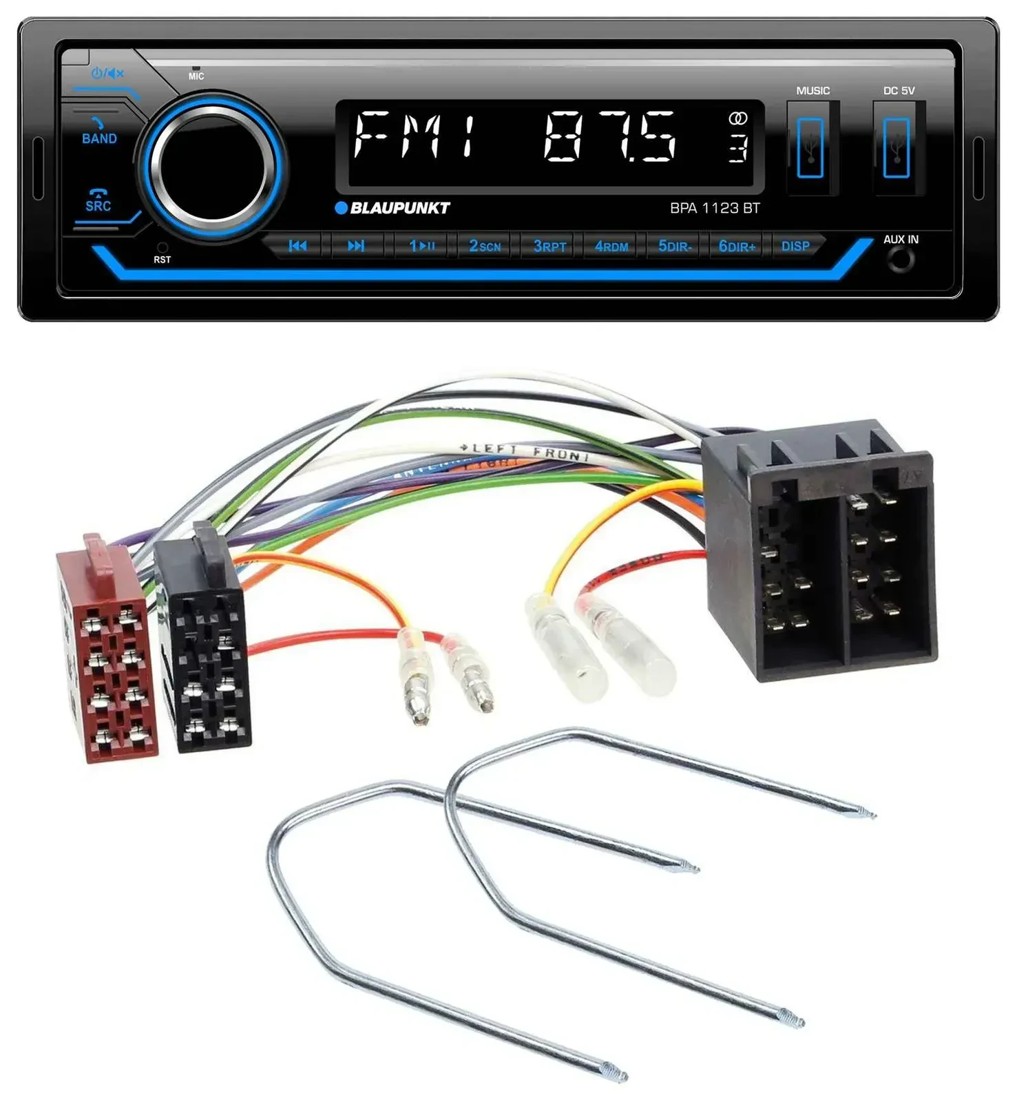 Blaupunkt MP3 Bluetooth USB AUX Autoradio für Audi 80 86-96 90 84-91 100 82-94 2