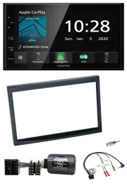 Kenwood Bluetooth Lenkrad DAB USB 2DIN Autoradio für Citroen C3 C2 Berlingo schw