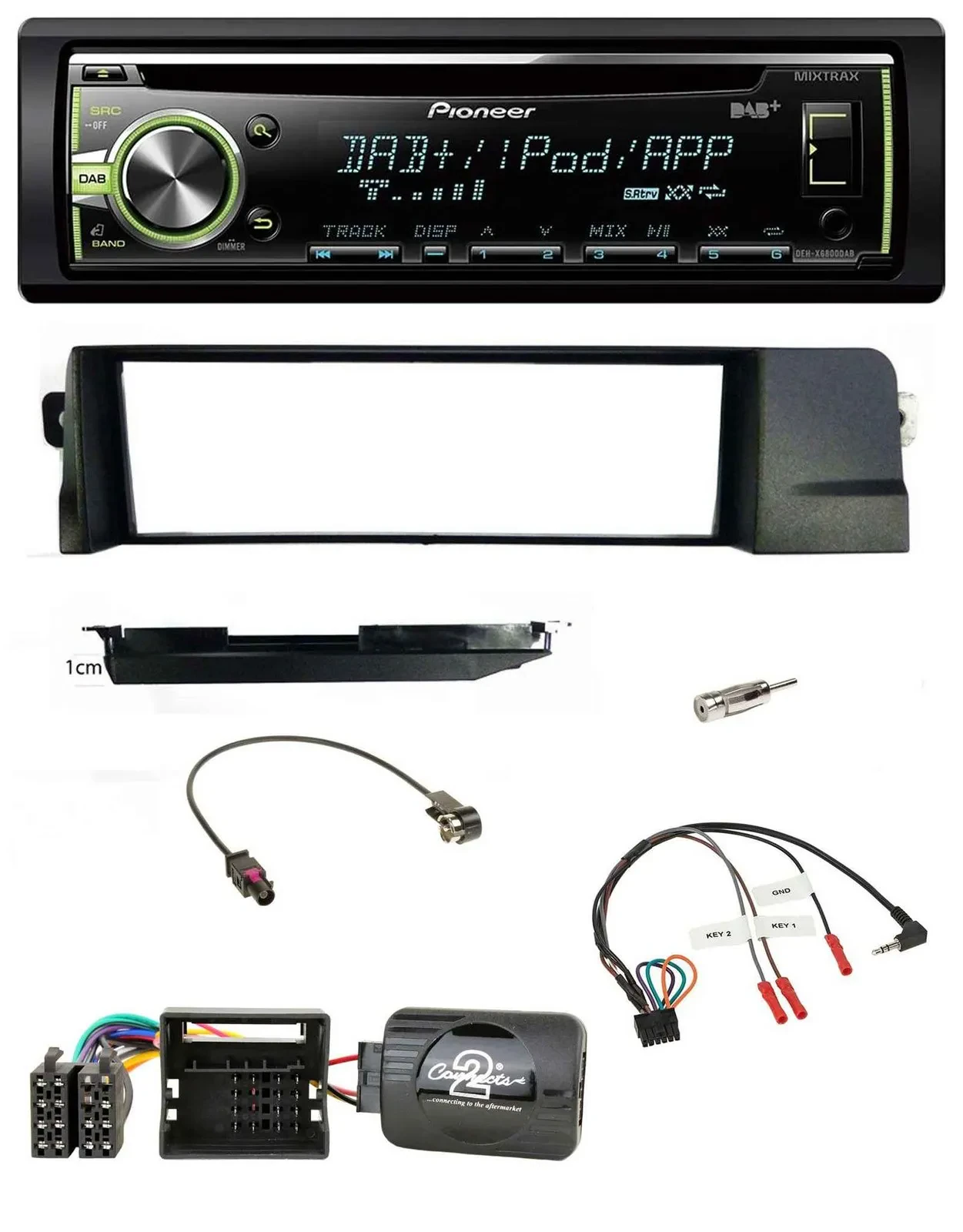 Pioneer DAB USB MP3 Lenkrad CD Autoradio für BMW 3er E46 Profi 2001-2007