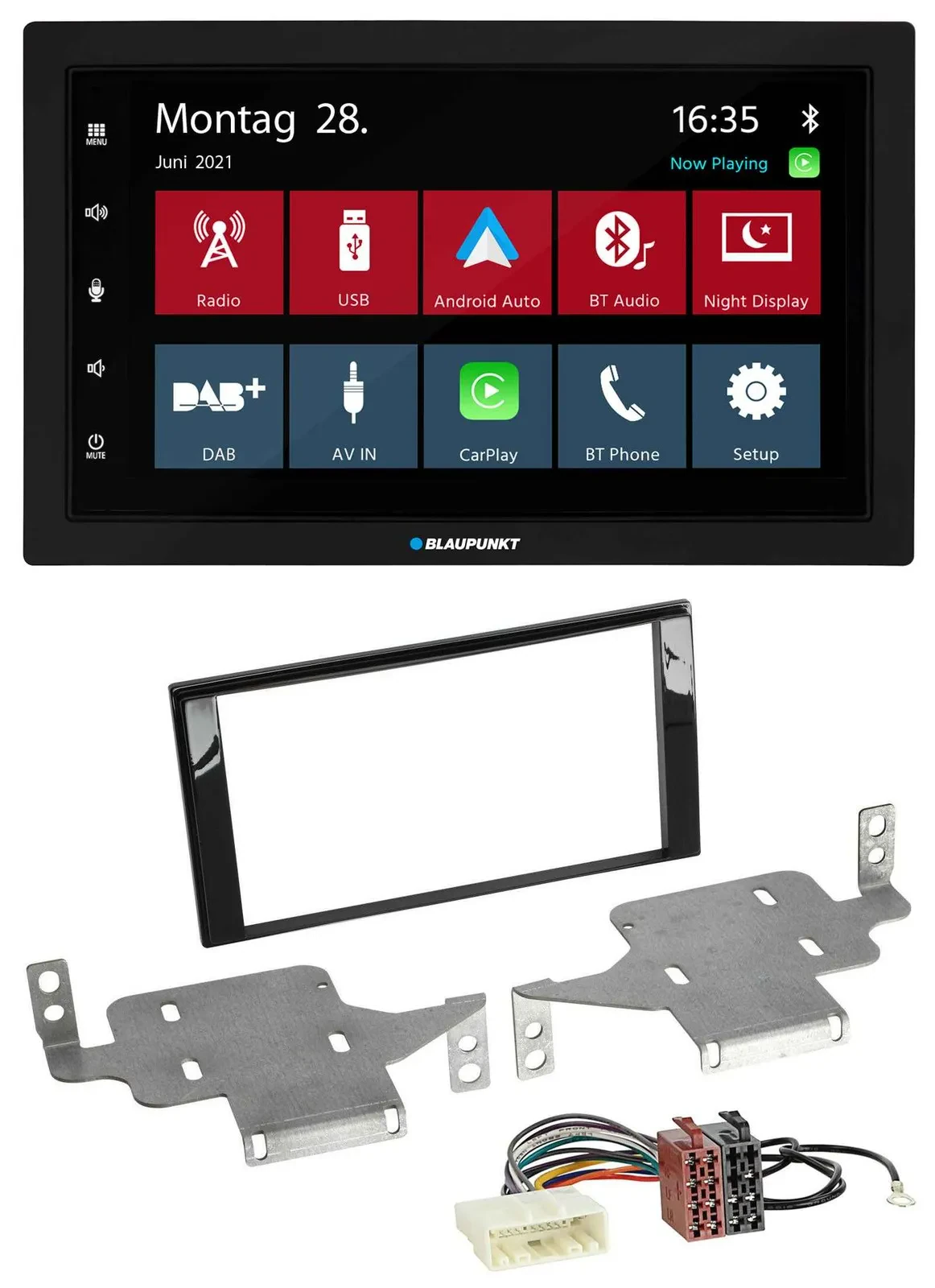 Автомагнитола для Nissan Juke Blaupunkt 2-DIN, Bluetooth, DAB, USB, MP3