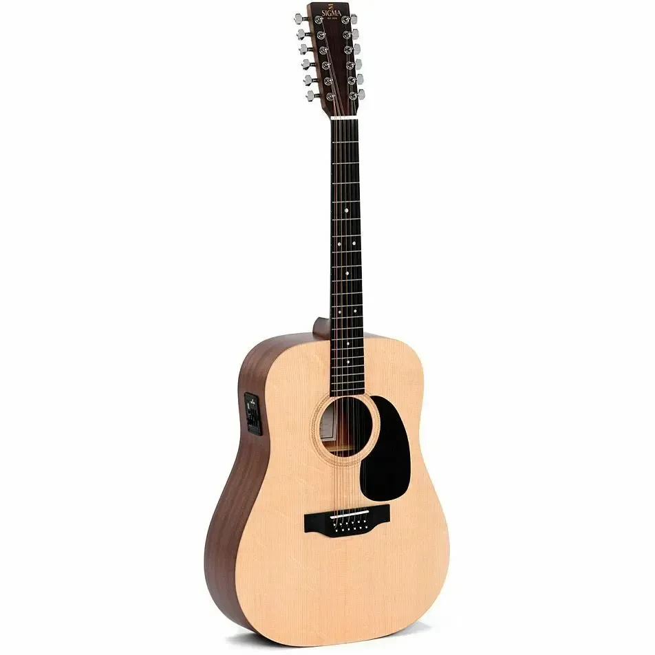 Электроакустическая гитара Sigma Guitars DM12E 12-Strings Dreadnought Satin Natural