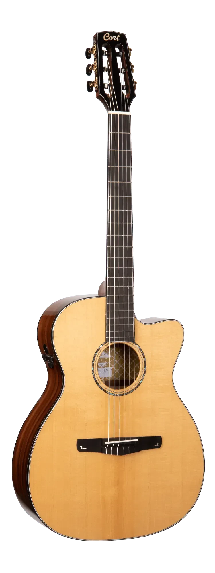 Классическая гитара с подключением Cort Gold-OC8 Nylon Natural Glossy