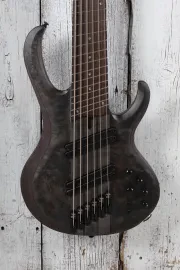 Ibanez BTB806MS Multi Scale 6 String Electric Bass Guitar Trans Gray Flat w Case