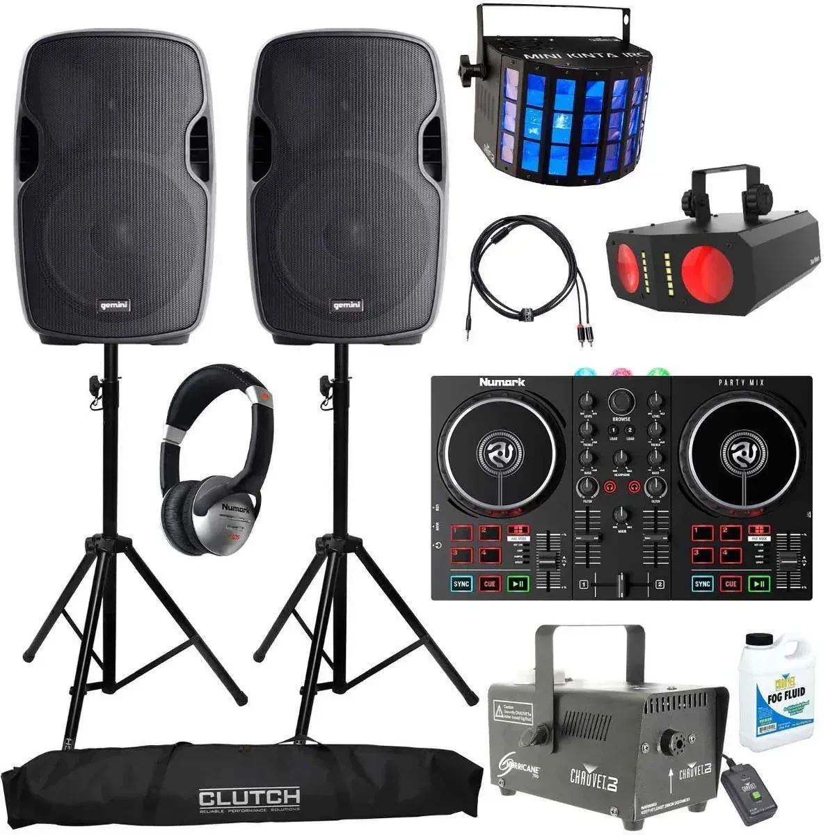 Numark Party Mix II Controller with Gemini 12" Speakers & Lights