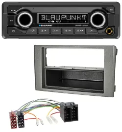 Blaupunkt Bluetooth DAB MP3 USB Autoradio für Iveco Daily (06-14) dunkelgrau