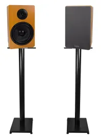 Pair Rockville RockShelf 68C Classic 6.5" Home Bookshelf Speakers w/37" Stands