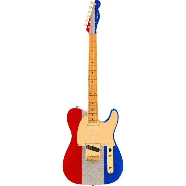 Электрогитара Fender Limited Edition Buck Owens Telecaster Red Silver Blue Sparkle