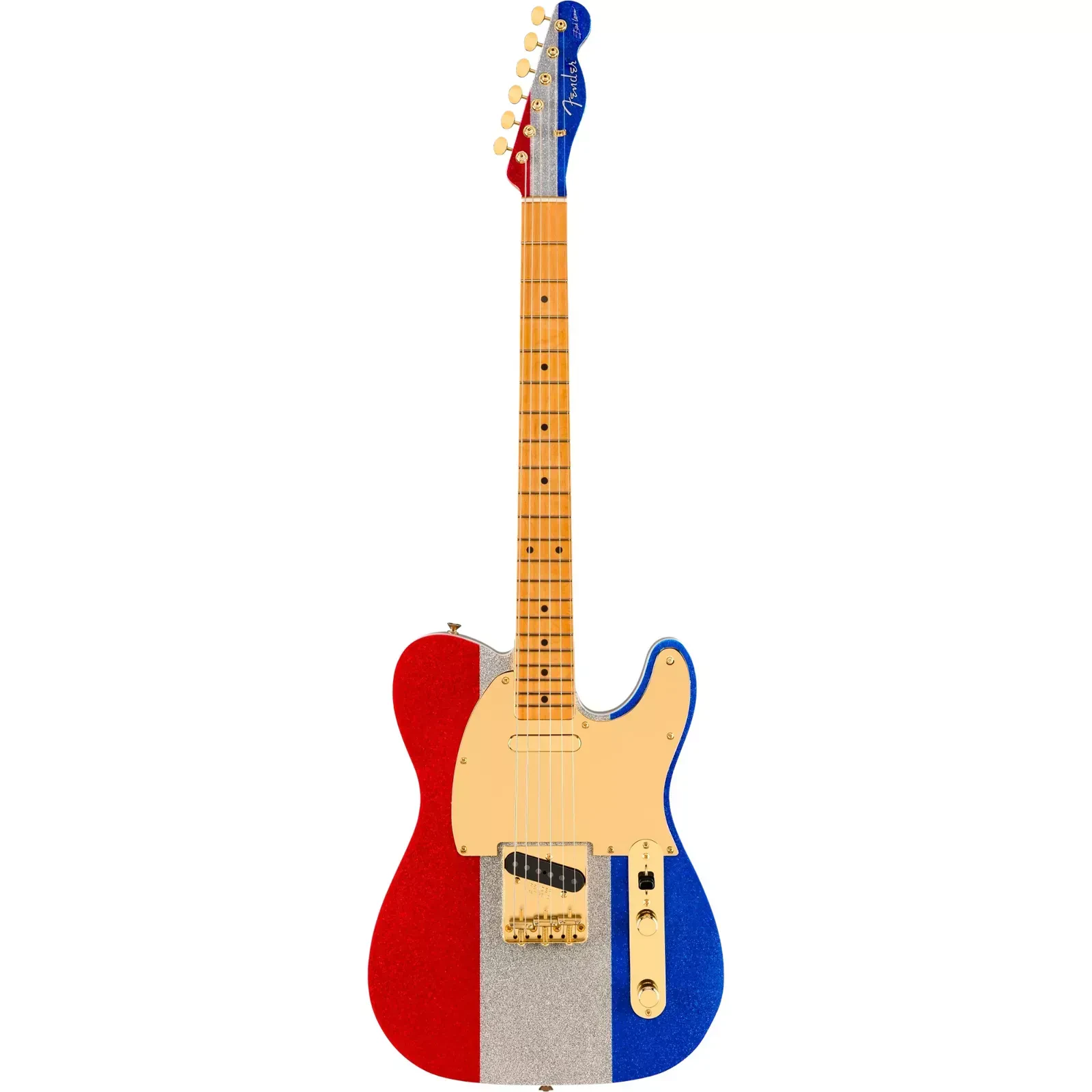Электрогитара Fender Limited Edition Buck Owens Telecaster Red Silver Blue Sparkle