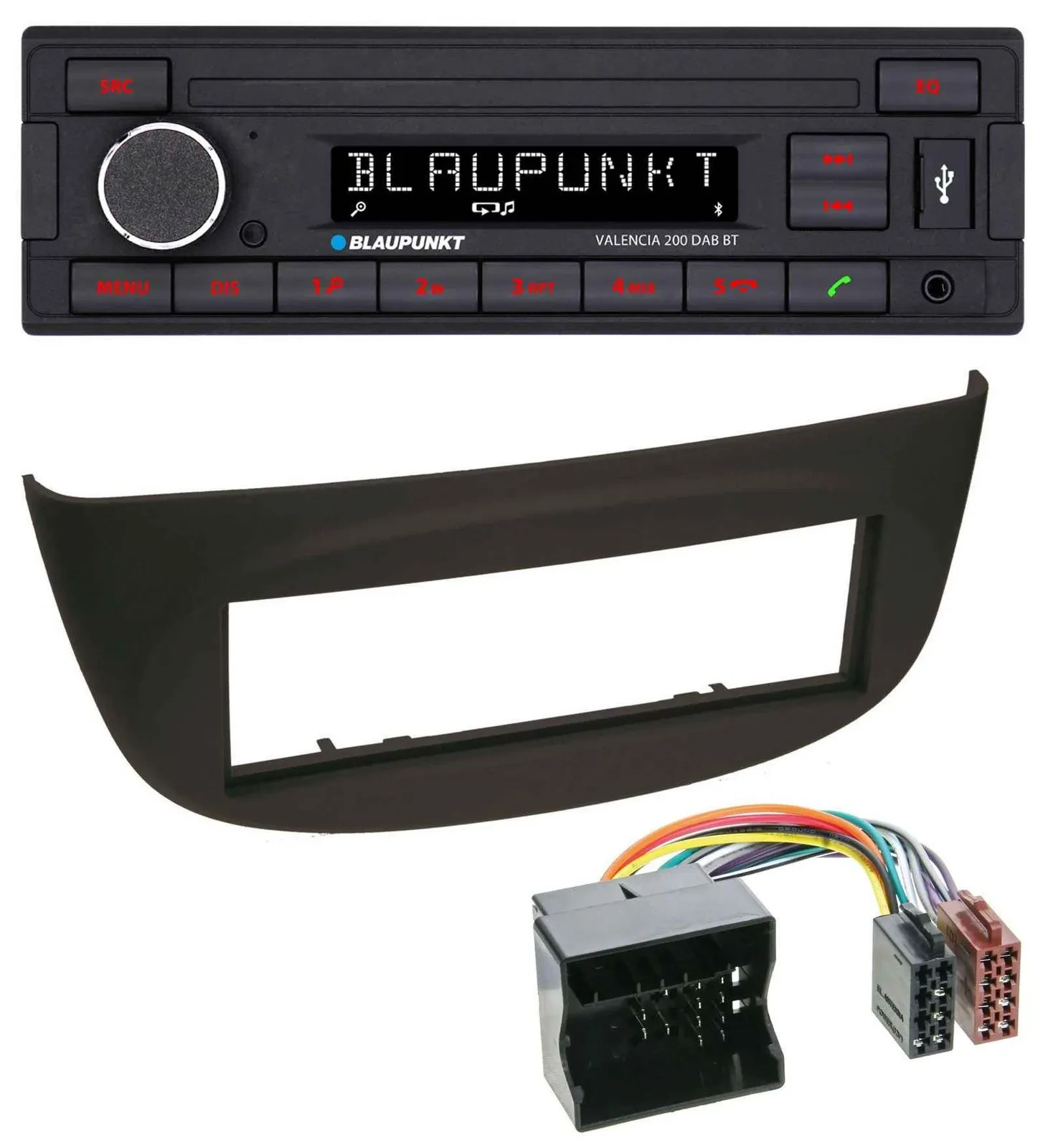 Blaupunkt DAB MP3 Bluetooth USB Autoradio für Renault Twingo (07-14) schwarz