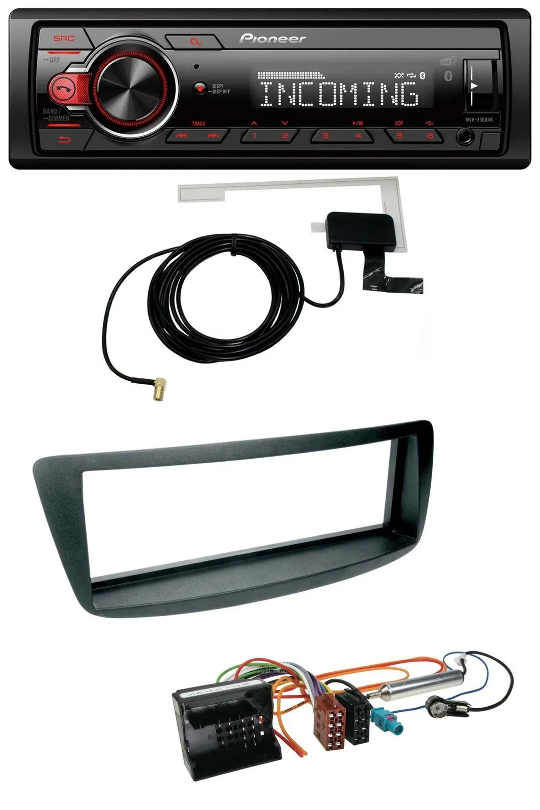 Pioneer USB MP3 DAB Bluetooth Autoradio für Citroen C1 Peugeot 107 Toyota Aygo 0