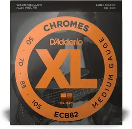 Струны для бас-гитары D'Addario Chromes ECB82 50-105