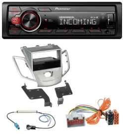 Pioneer Bluetooth USB DAB MP3 Autoradio für Ford Fiesta 08-10 JA8 ohne Display s