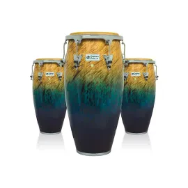 LP Performer Series 3-Piece Conga Set with Chrome Hardware Blue Fade