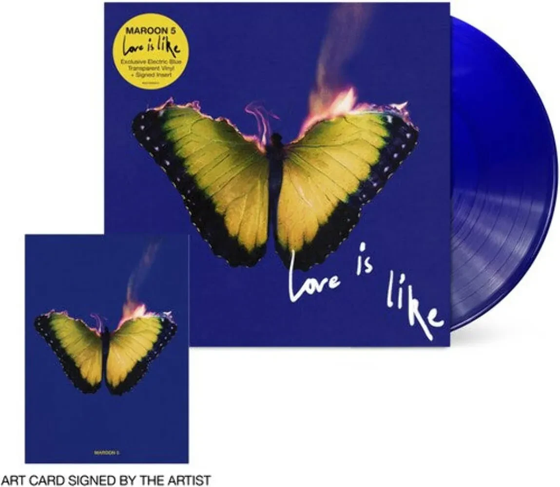 Maroon 5 - Love Is Like [Indie-Exclusive] [Blue Vinyl w Signed Insert] NEW Vinyl