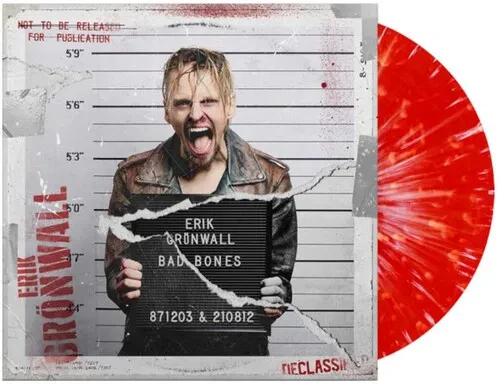 Виниловая пластинка Erik Gronwall - Bad Bones (Red Splatter Vinyl) [New Vinyl LP] Colored Vinyl, Red