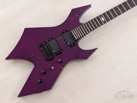 Б/У Электрогитара B.C.Rich Warlock Japan Monster клееный гриф, Trans Purple, с звукоснимателями EMG