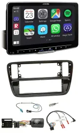 Автомагнитола Alpine Bluetooth USB DAB для VW Up (2011–2016), черный глянец