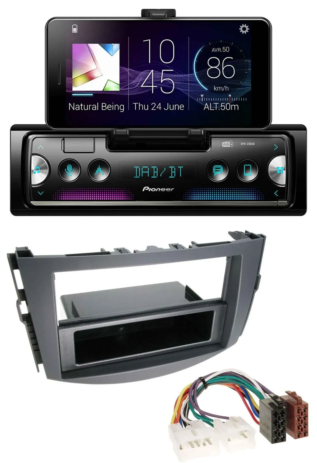 Автомагнитола для Toyota RAV4 Pioneer USB, MP3, Bluetooth, DAB (с 2006)