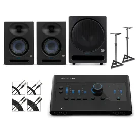 PreSonus Quantum ES4 Audio Interface w/Eris Monitors/Pro Sub10/Cables/Stands
