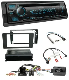 Kenwood Bluetooth USB CD Lenkrad DAB Autoradio für Audi A3 Symphony ISO 8P 2003-