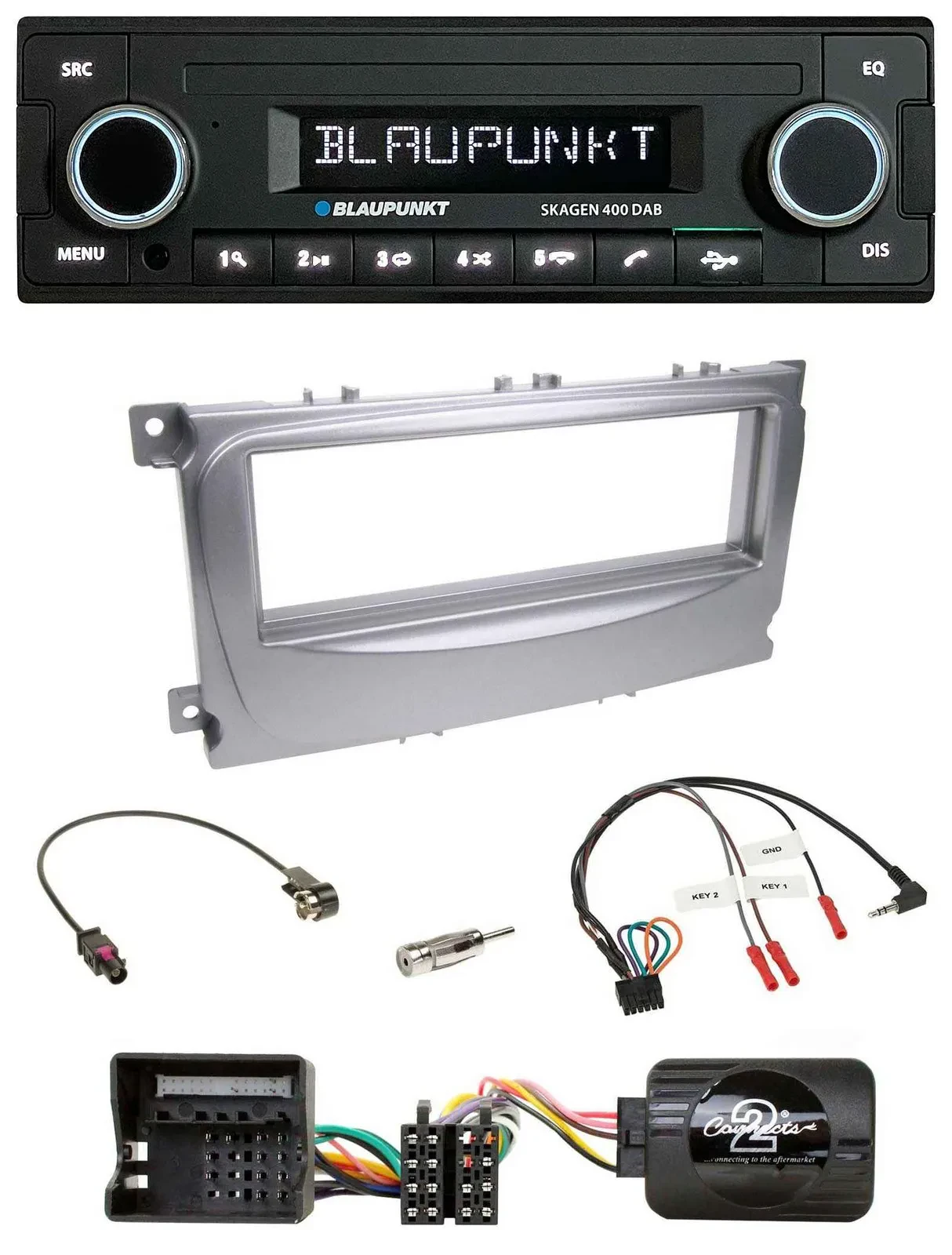 Blaupunkt DAB USB Bluetooth Lenkrad Autoradio für Ford Galaxy C-Max ab 2007 Focu