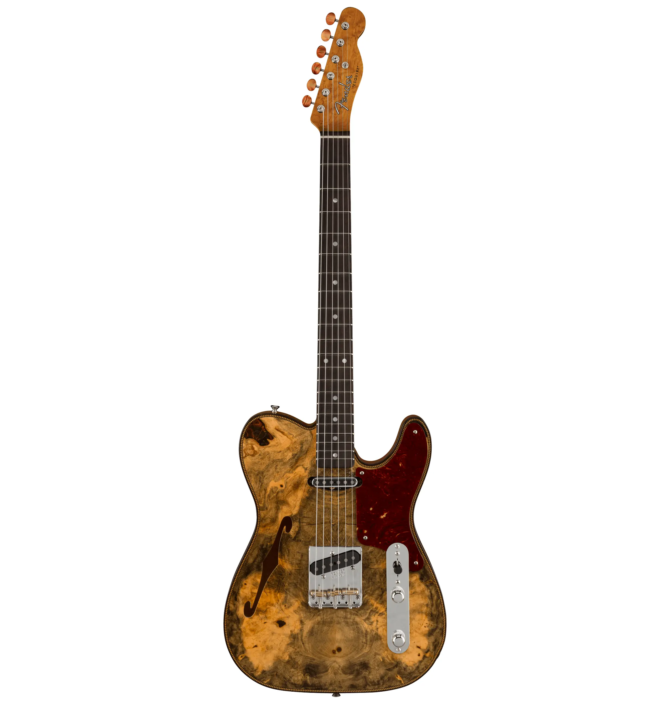 Электрогитара полуакустическая Fender Custom Shop Artisan Buckeye Double Esquire NOS Aged Natural