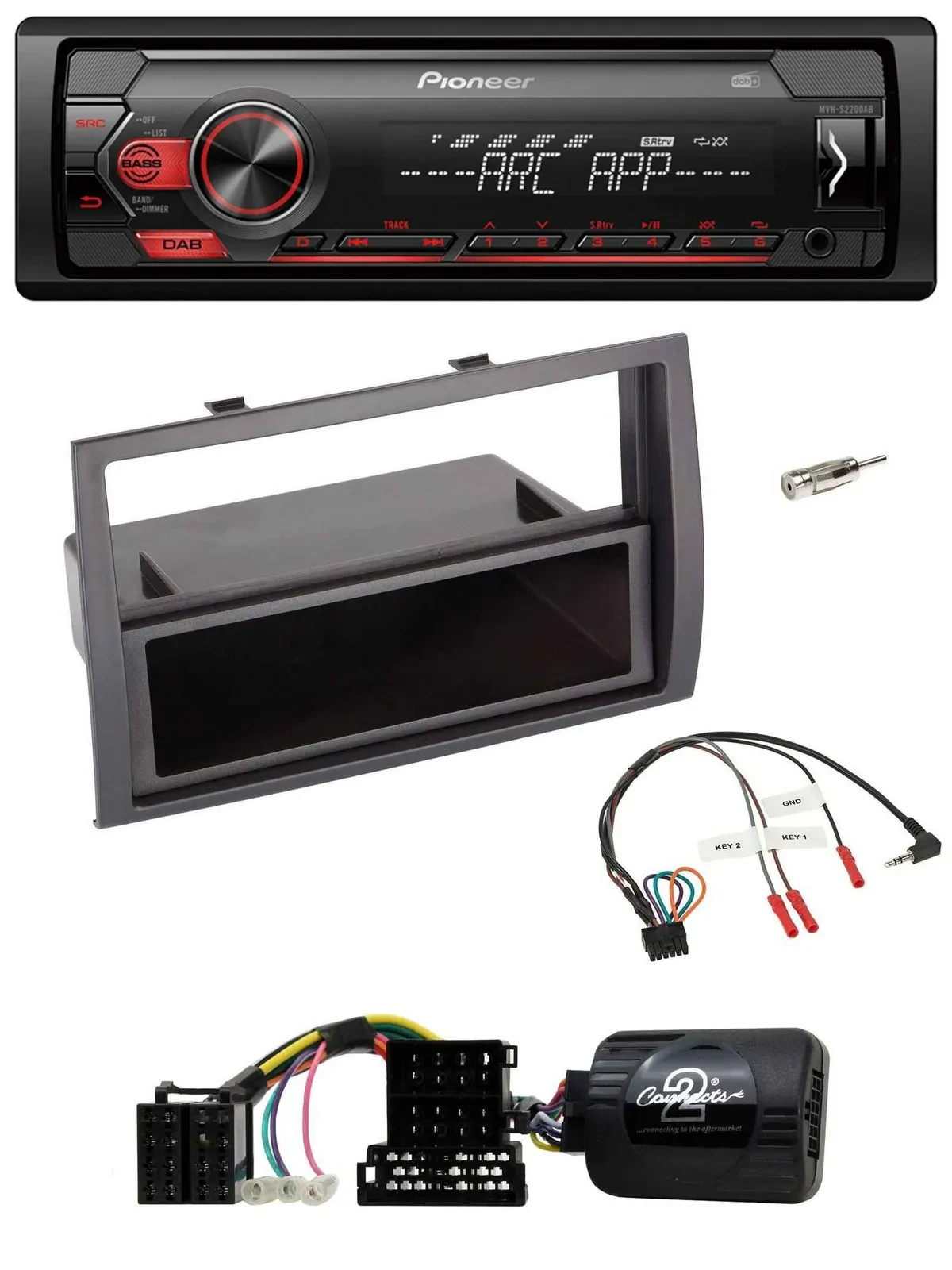 Pioneer DAB 1DIN MP3 Lenkrad USB Autoradio für Citroen Jumper Peugeot Boxer 06-0