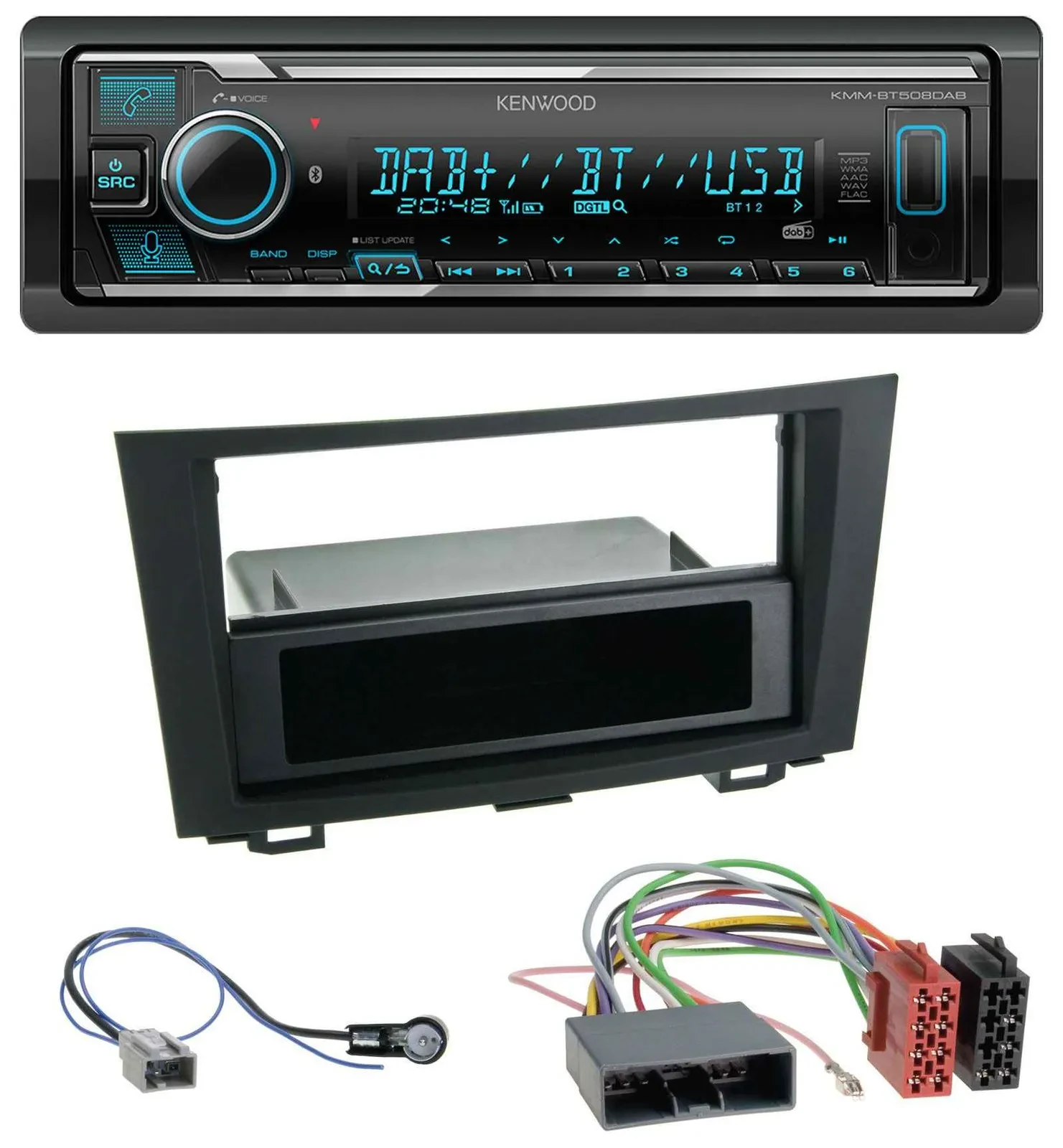 Kenwood Bluetooth MP3 DAB USB Autoradio für Honda CR-V (ab 2007)