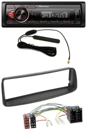 Pioneer MP3 DAB 1DIN AUX USB Autoradio für Peugeot 206 (ab 1998)