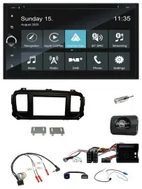 Blaupunkt 2DIN Lenkrad TMC Bluetooth USB DAB Navigation für Citroen Jumpy Erstau