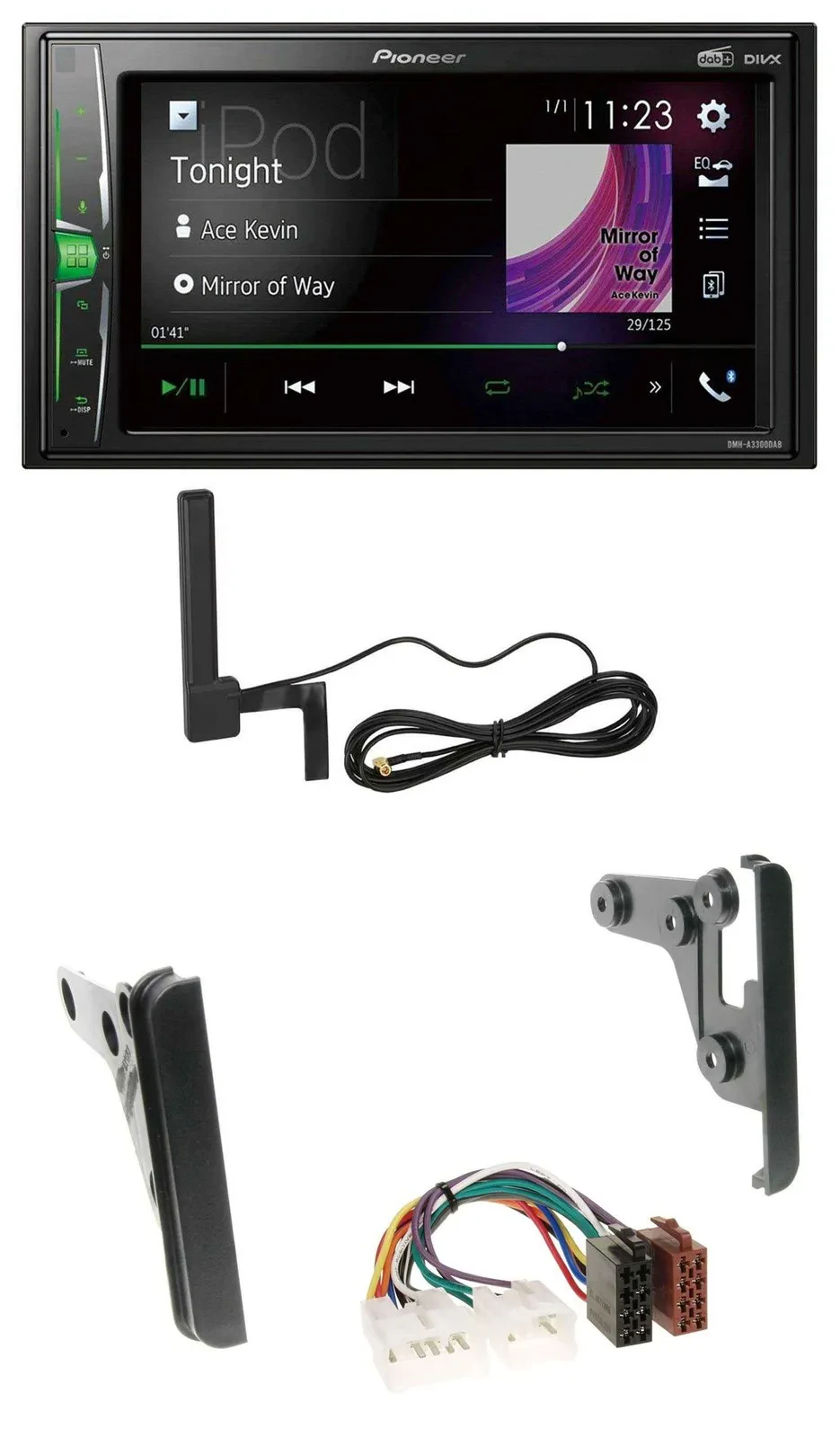 Автомагнитола для Toyota Highlander, Matrix, RAV4 Pioneer 2DIN MP3 DAB AUX Bluetooth
