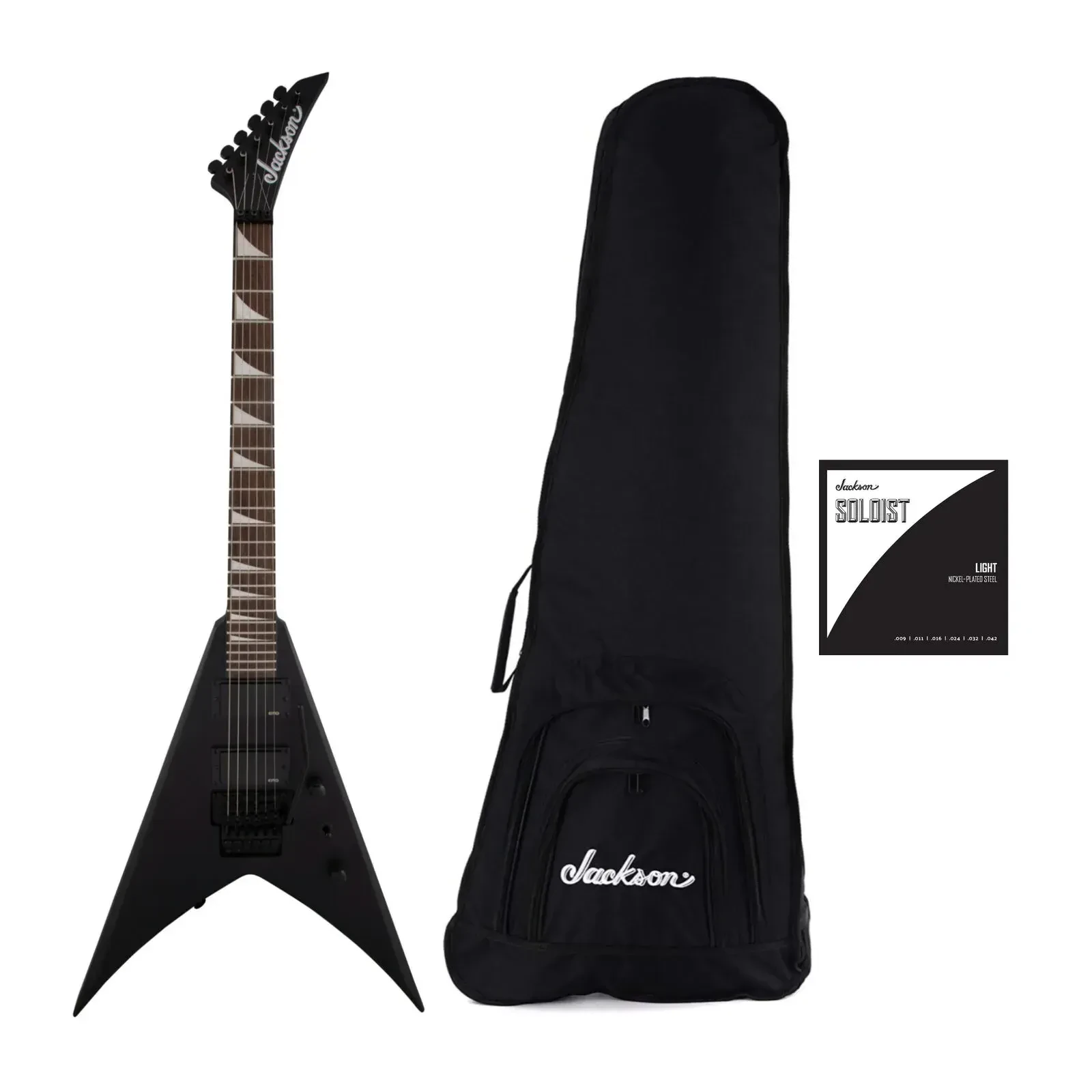 Jackson X Series King V KVXMG Electric Guitar Satin Black with Bag and Strings
