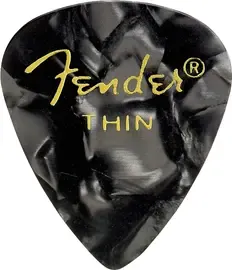 Медиаторы Fender 351 Shape Premium Picks, Thin, Black Moto, 12 Count