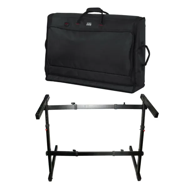 ProX X-ZSTN Fold-able Adjustable Z-Stand with Gator Cases G-MIXERBAG-3121 Bag...