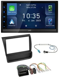 JVC DAB Bluetooth MP3 USB 2DIN Autoradio für Audi R8 (42, 2006-2015)