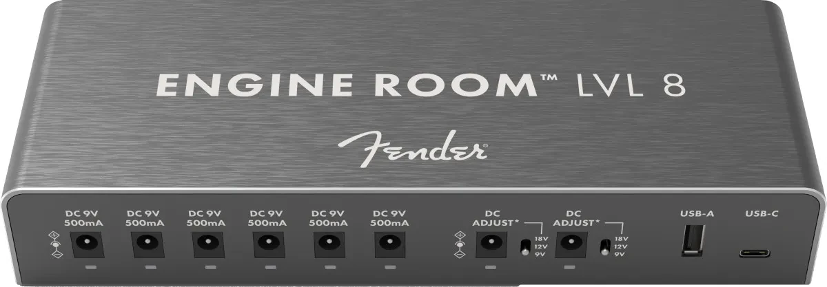 Fender Engine Room LVL8 Power Supply for Guitar Pedals, 120V Model # 0230100008