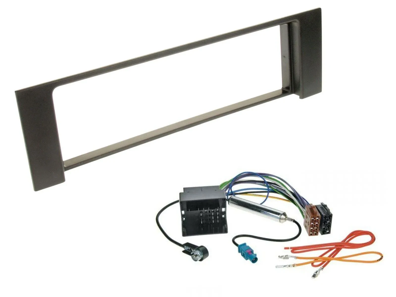 Установочный комплект для автомагнитолы Caraudio24 для Audi A4 (B6, 2000–2004), 1-DIN, Quadlock, Fakra