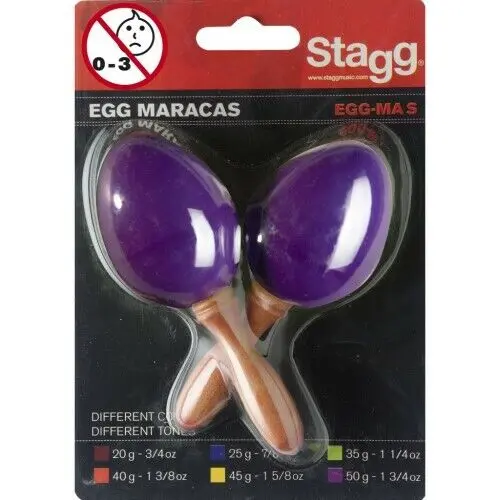 Маракасы Stagg EGG-MAS Maracas Purple (пара)