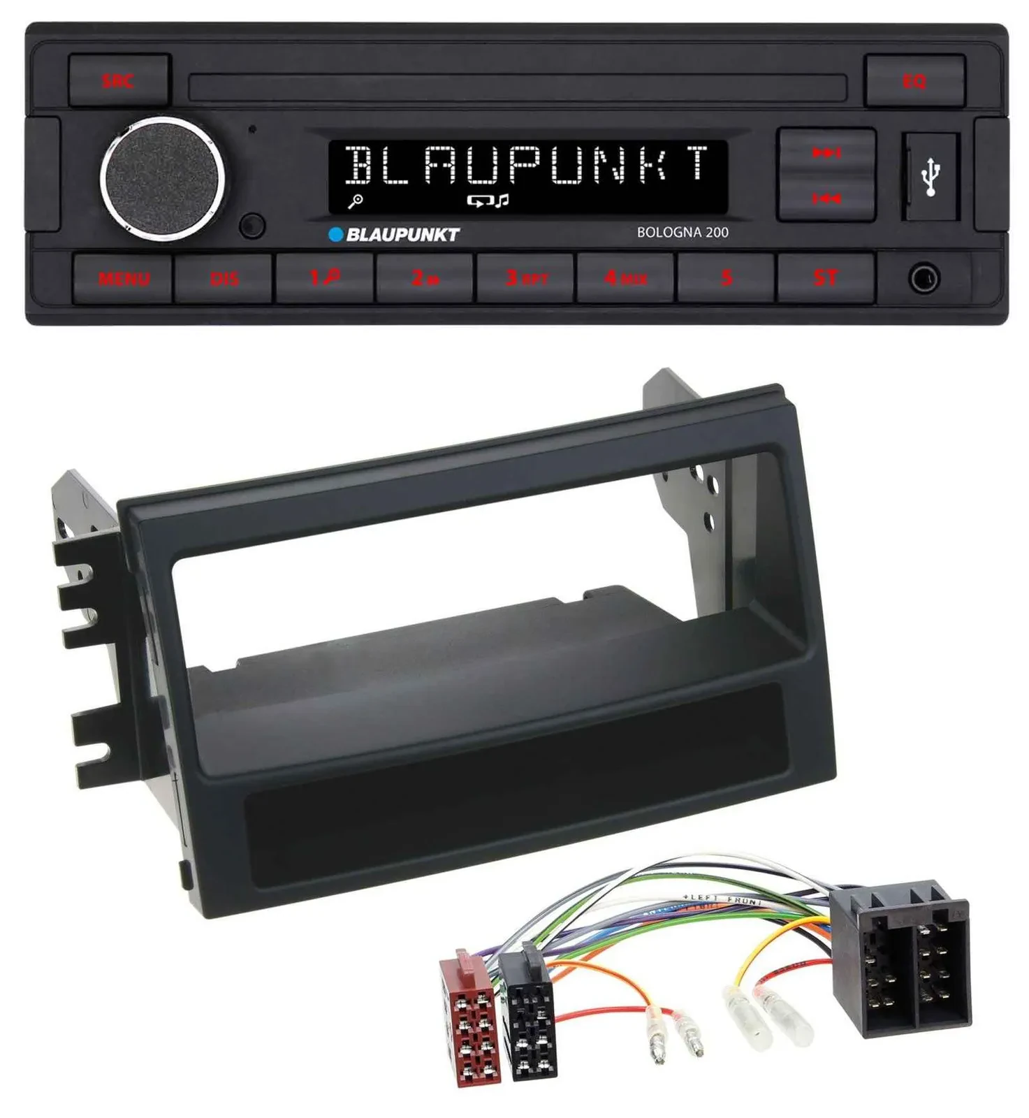 Blaupunkt MP3 AUX USB 1DIN Autoradio für Kia Soul (AM, 2008-2011)