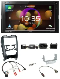 JVC DAB Lenkrad 2DIN Bluetooth USB Autoradio für Mini Cooper 06-14 Parksensor