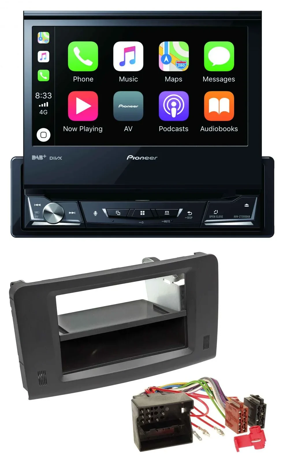 Pioneer DVD Bluetooth DAB USB MP3 Autoradio für Mercedes M-Klasse W164 05-11 Pro
