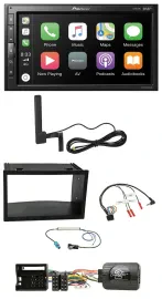 Pioneer USB 2DIN Bluetooth DAB Lenkrad Autoradio für VW Polo Passat Quadlock