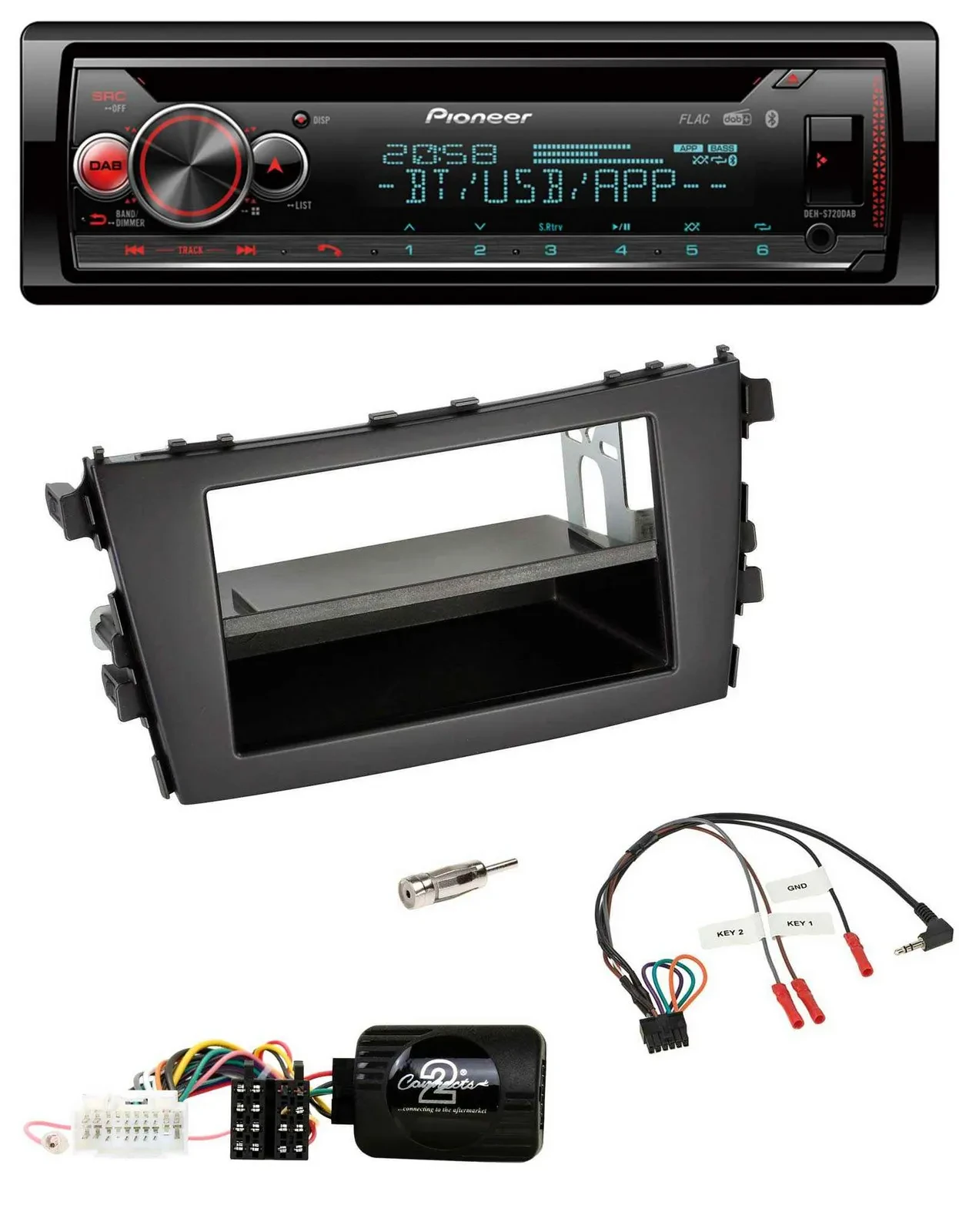 Автомагнитола Pioneer DAB, CD, Bluetooth, USB для Suzuki Celerio LF (с 2014)