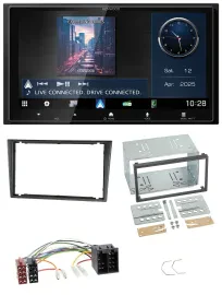 Kenwood Bluetooth 2DIN USB DAB MP3 Autoradio für Opel Combo C Corsa C Tigra Meri