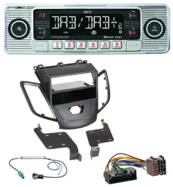 Автомагнитола Dietz DAB, Bluetooth, USB, MP3 для Ford Fiesta 2010–2017 (JA8), без дисплея, черный